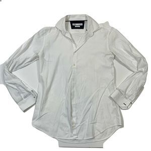 Zara Slim Fit Men’s White Casual Long Sleeve Shirt